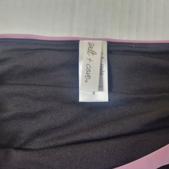 Salt & Cove Women Two Piece Lilac & Black Tankini Swimsuit Set Size S - Picture 13 of 14